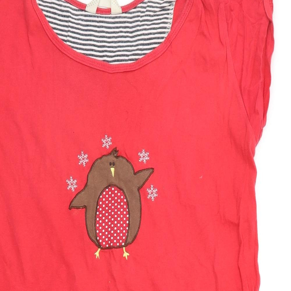 Secret Posessions Womens Red Solid  Top Dress Size M  - OWL