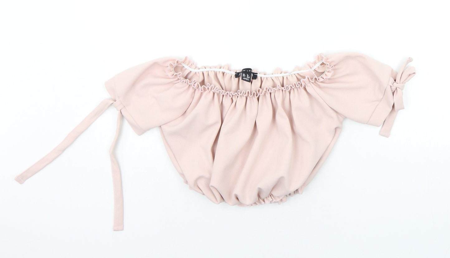 New Look Womens Pink   Basic Blouse Size 8