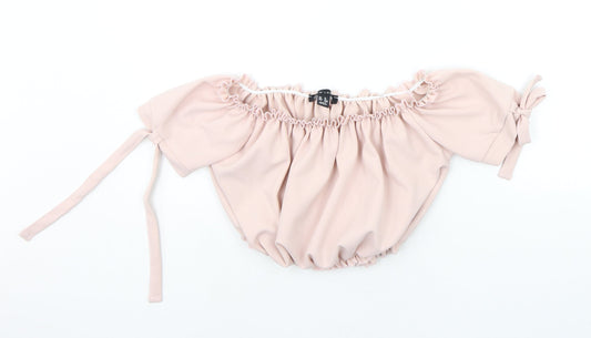 New Look Womens Pink   Basic Blouse Size 8