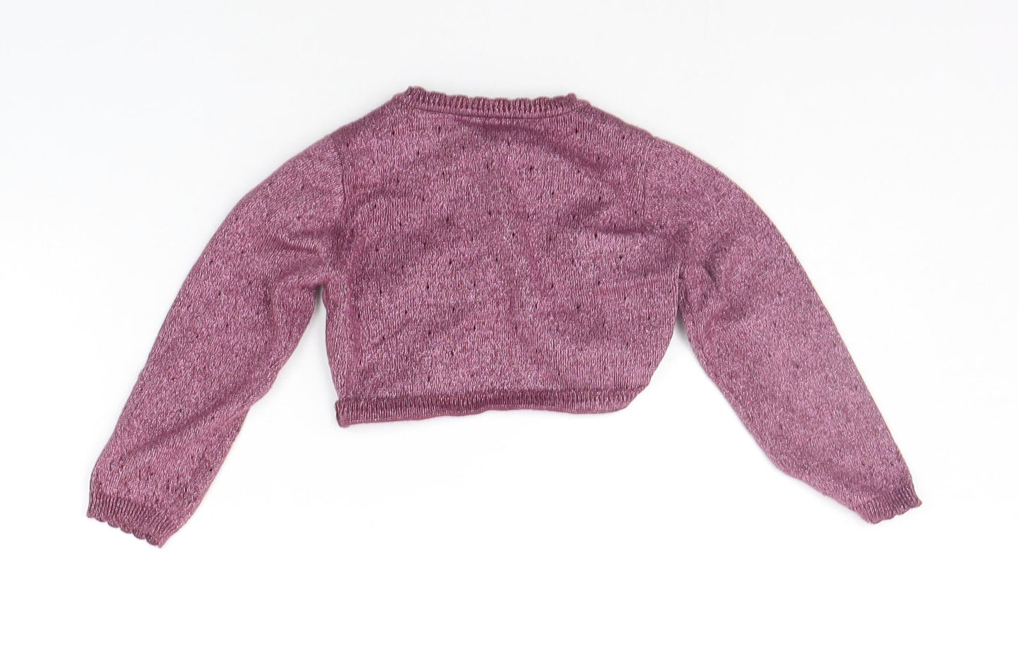 Nutmeg Girls Purple   Cardigan Jumper Size 2-3 Years