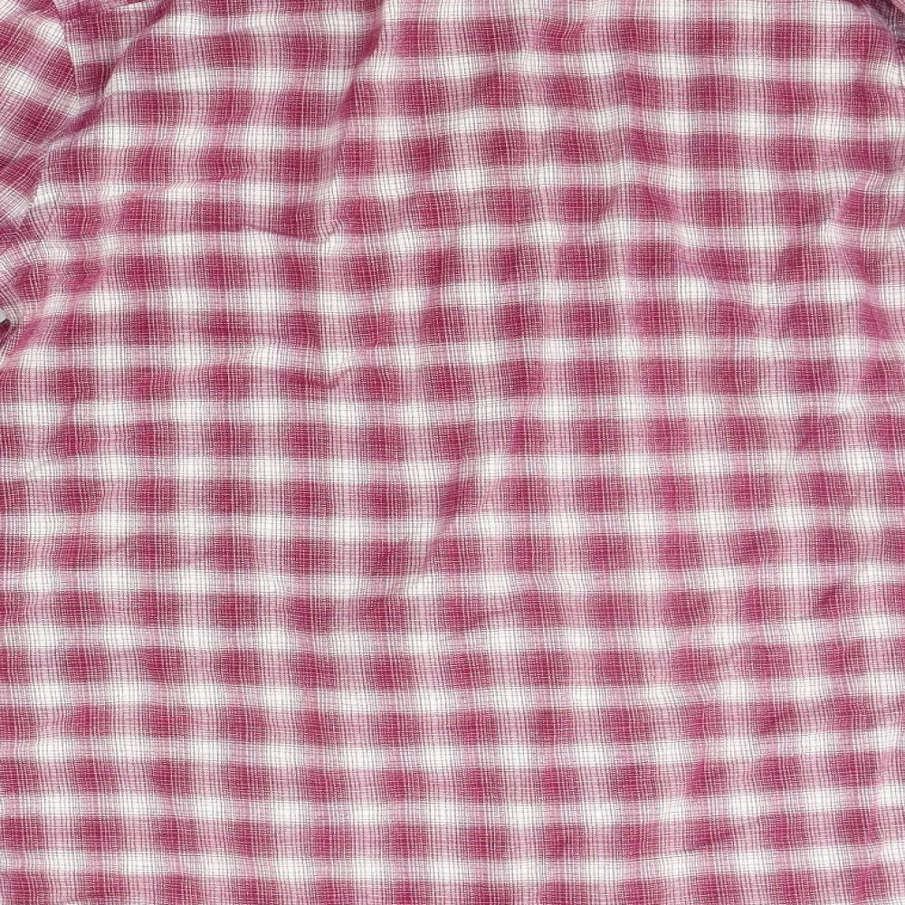 John Lewis Mens Purple Check   Button-Up Size M