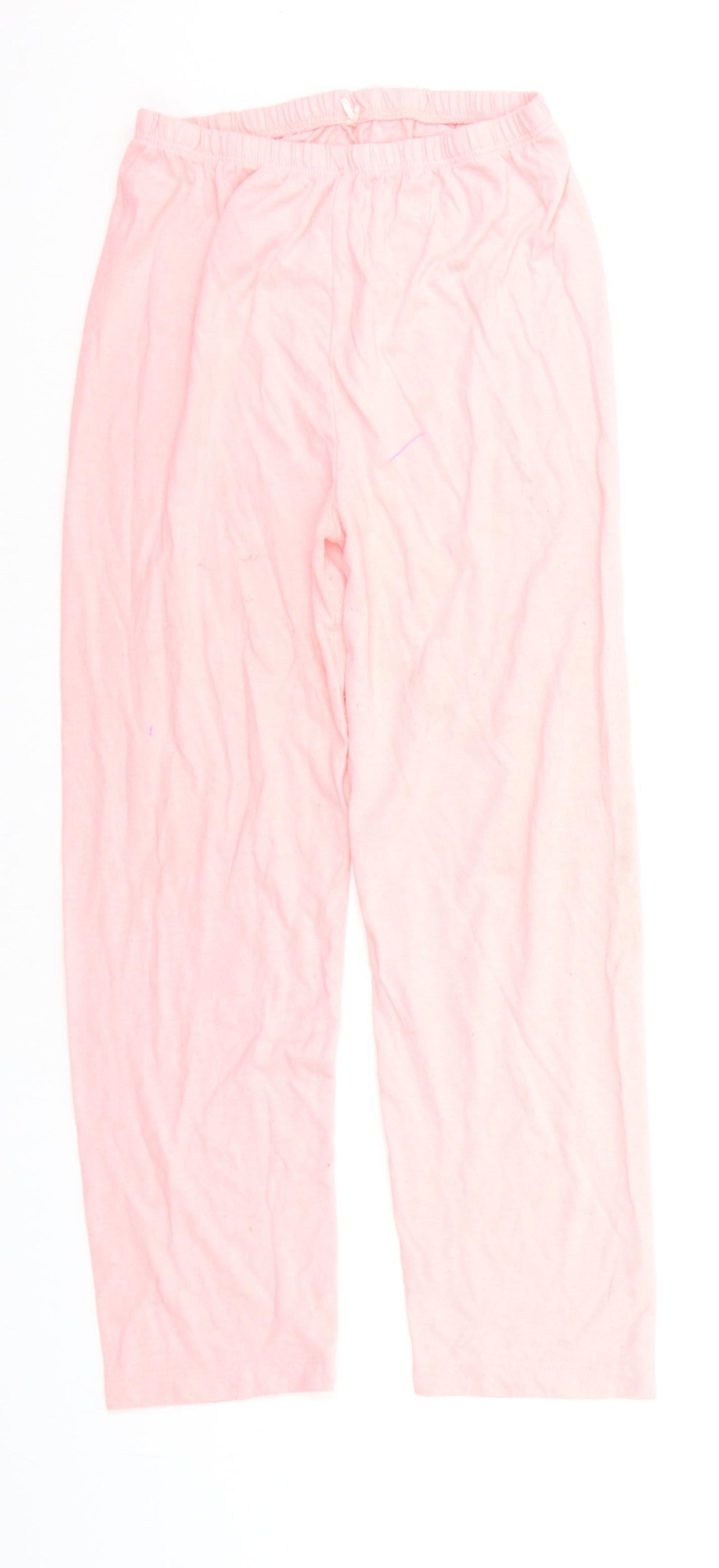 Primark Girls Pink Solid  Top Lounge Pants Size 7-8 Years