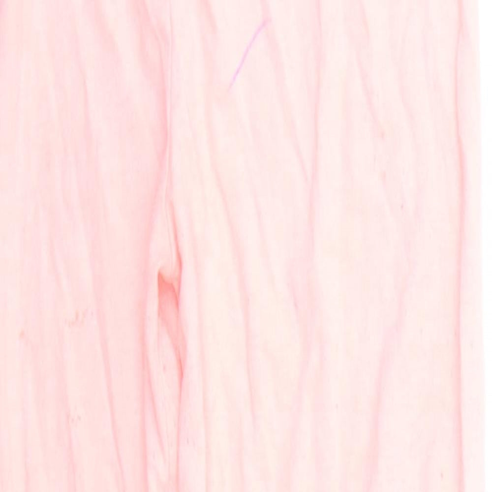 Primark Girls Pink Solid  Top Lounge Pants Size 7-8 Years