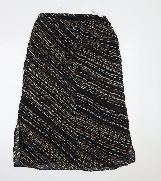 Berkertex Womens Brown Polka Dot  A-Line Skirt Size 14