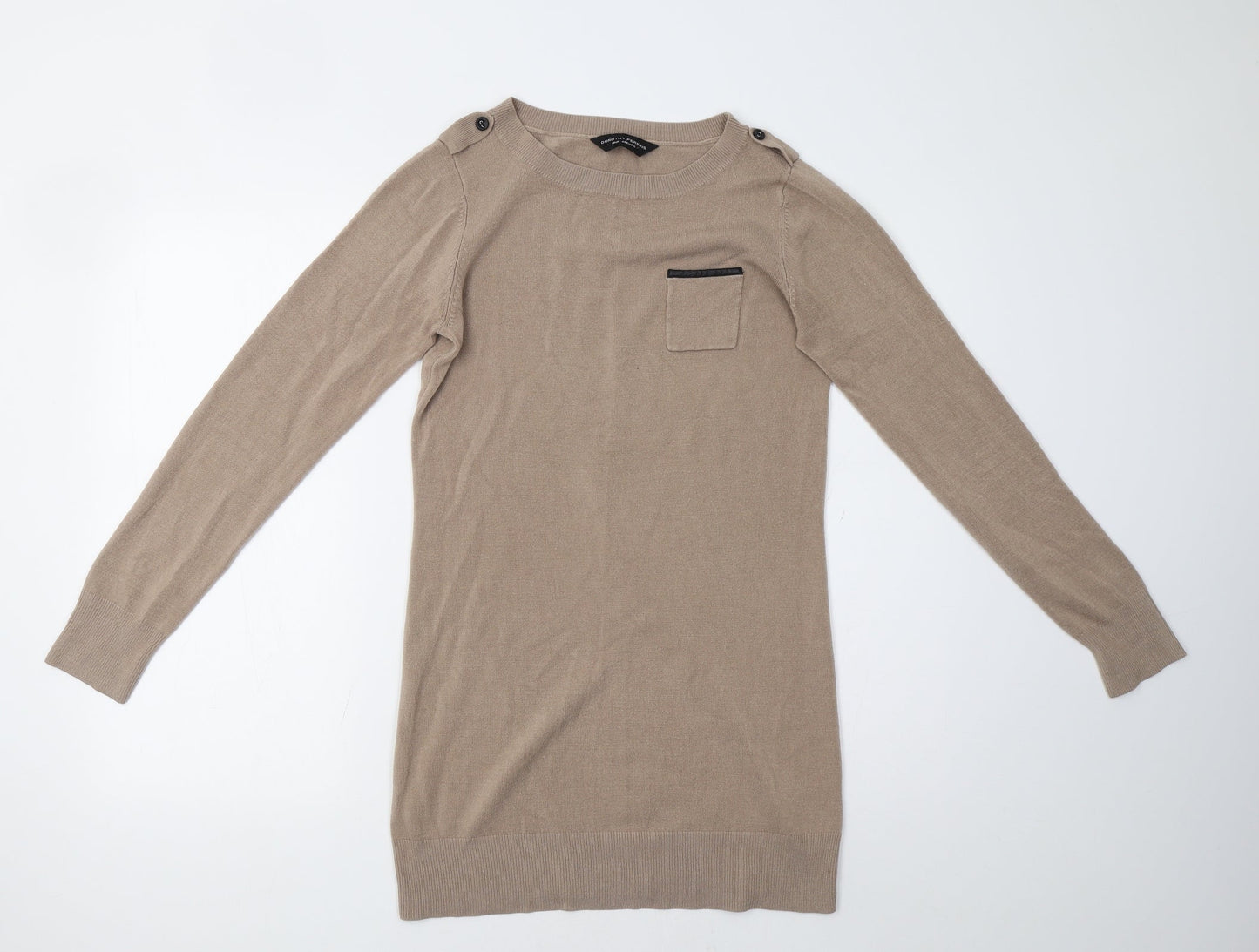 Dorothy Perkins Womens Beige   Pullover Sweatshirt Size 12