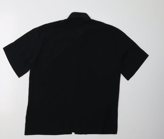 Topshop Womens Black   Basic Button-Up Size 8
