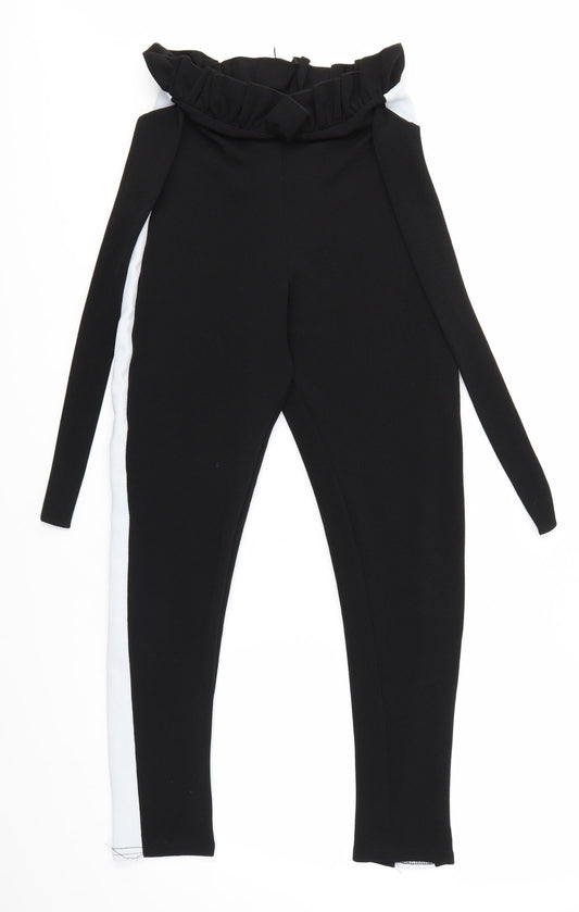 PRETTYLITTLETHING Womens Black   Dress Pants Trousers Size 8 L27 in