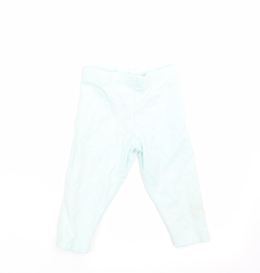 Fred & Flo Girls Green   Jogger Leggings Size 3-6 Months  - Mint Green