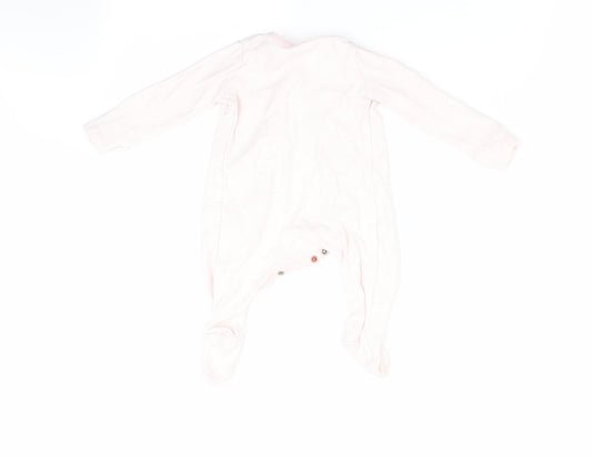 Florence and Fred Girls Pink Striped  Babygrow One-Piece Size 3-6 Months