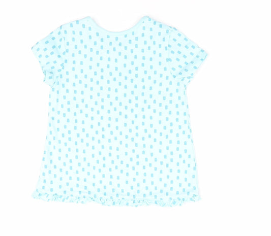 George Girls Blue Geometric  A-Line  Size 9-12 Months