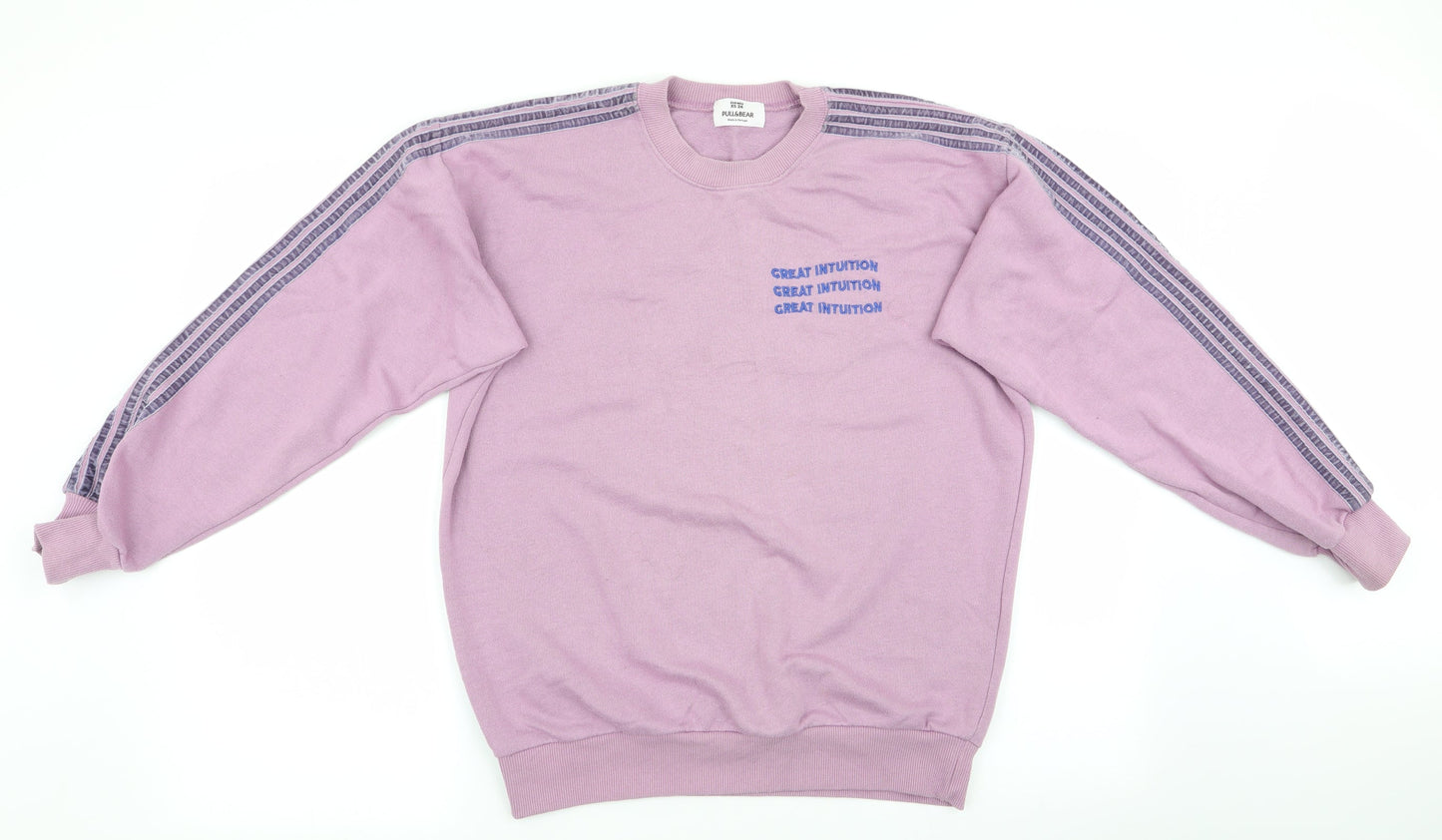 Pull & Bear Womens Pink   Pullover Sweatshirt Size XS  - Great Intuition