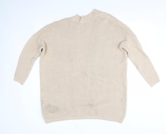 M&Co Womens Beige   Cardigan Jumper Size S