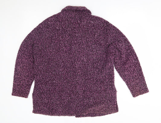 Classics Womens Purple   Cardigan Jumper Size M