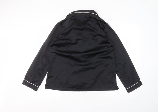 Boux Avenue Womens Black   Basic Button-Up Size 12