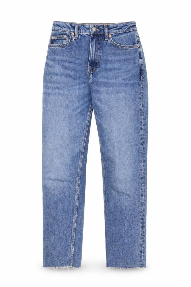 Topshop Womens Blue   Straight Jeans Size 26 in L32 in