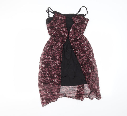 glamourous Womens Red   Basic Blouse Size 8