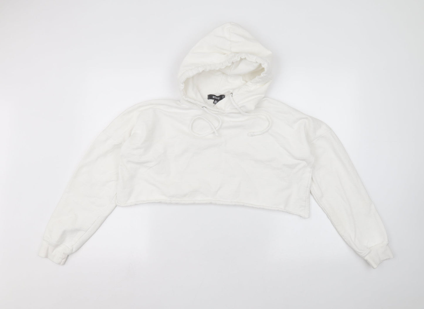 Missguided Womens White   Pullover Hoodie Size 4