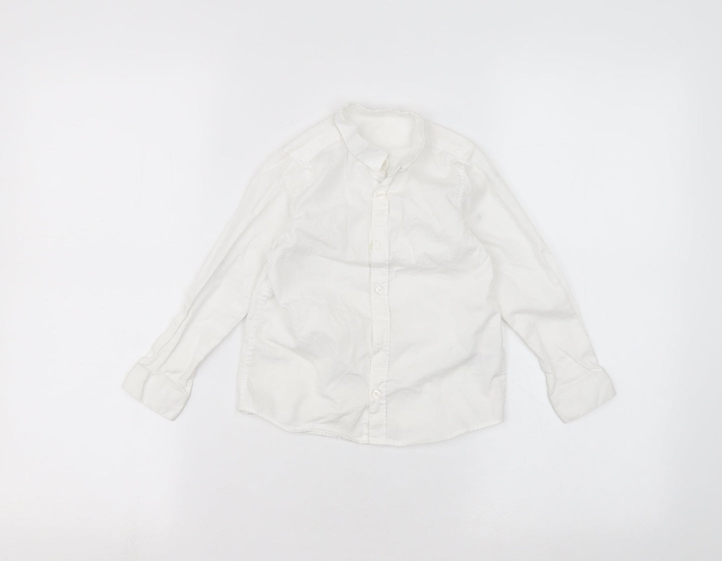 Marks and Spencer Girls White   Basic Button-Up Size 3-4 Years