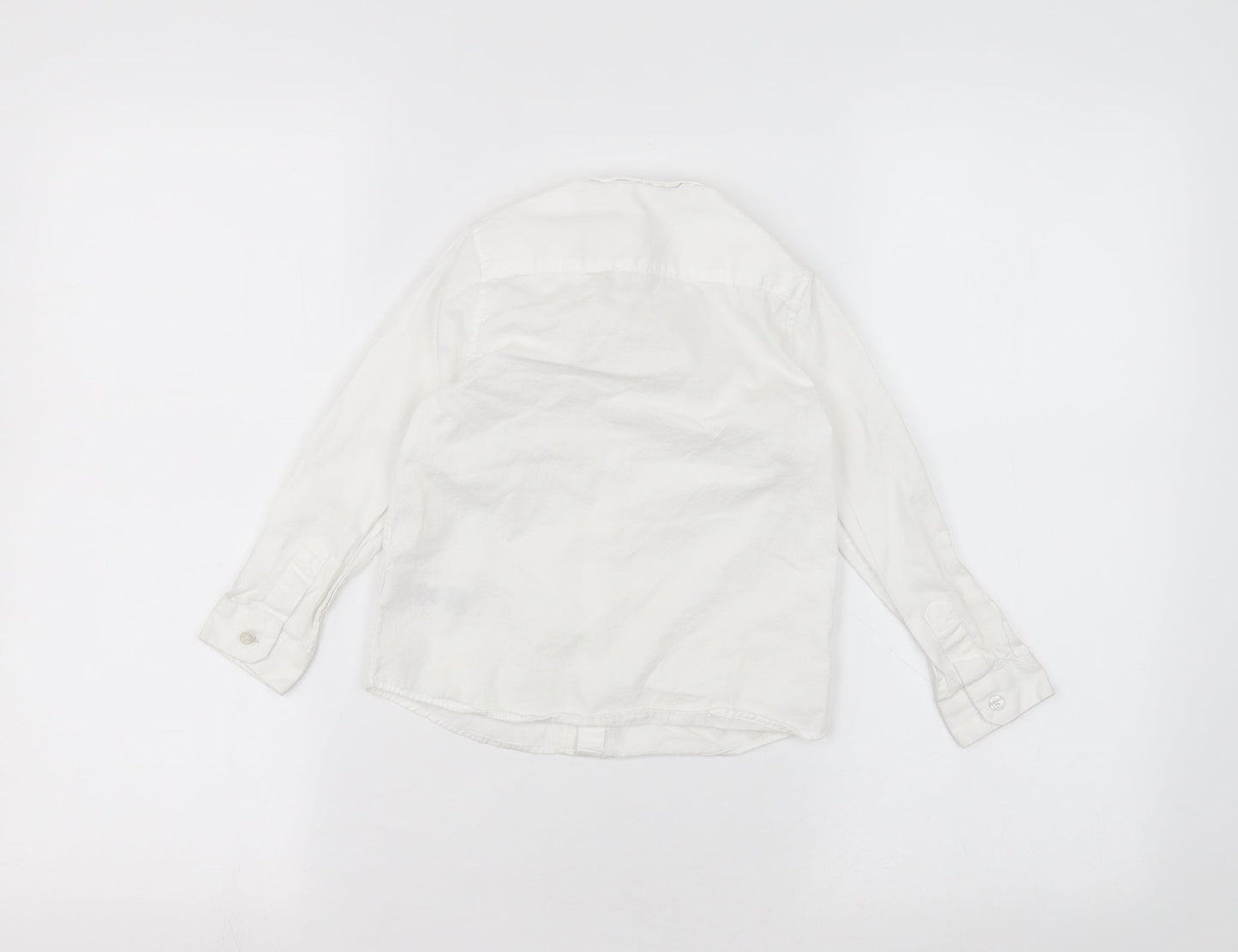 Marks and Spencer Girls White   Basic Button-Up Size 3-4 Years