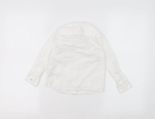 Marks and Spencer Girls White   Basic Button-Up Size 3-4 Years
