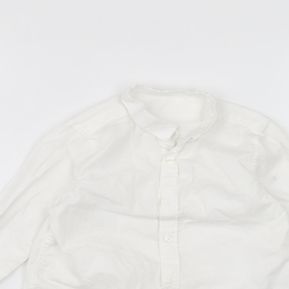 Marks and Spencer Girls White   Basic Button-Up Size 3-4 Years