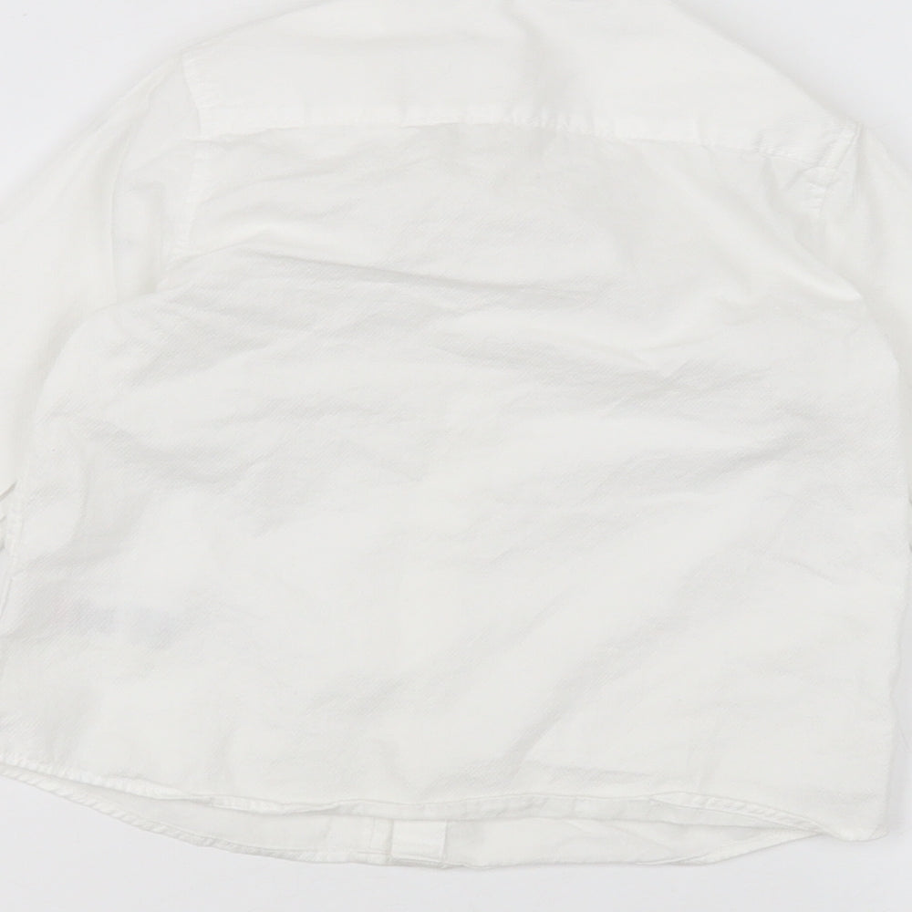 Marks and Spencer Girls White   Basic Button-Up Size 3-4 Years