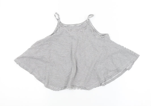 NEXT Girls Multicoloured Striped  Basic Tank Size 6 Years