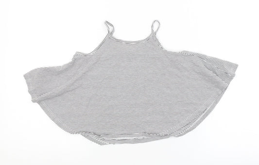 NEXT Girls Multicoloured Striped  Basic Tank Size 6 Years
