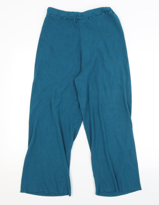 PRETTYLITTLETHING Womens Blue   Sweatpants Trousers Size 12 L24 in