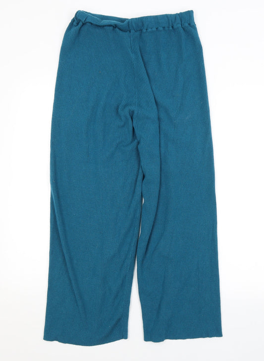 PRETTYLITTLETHING Womens Blue   Sweatpants Trousers Size 12 L24 in