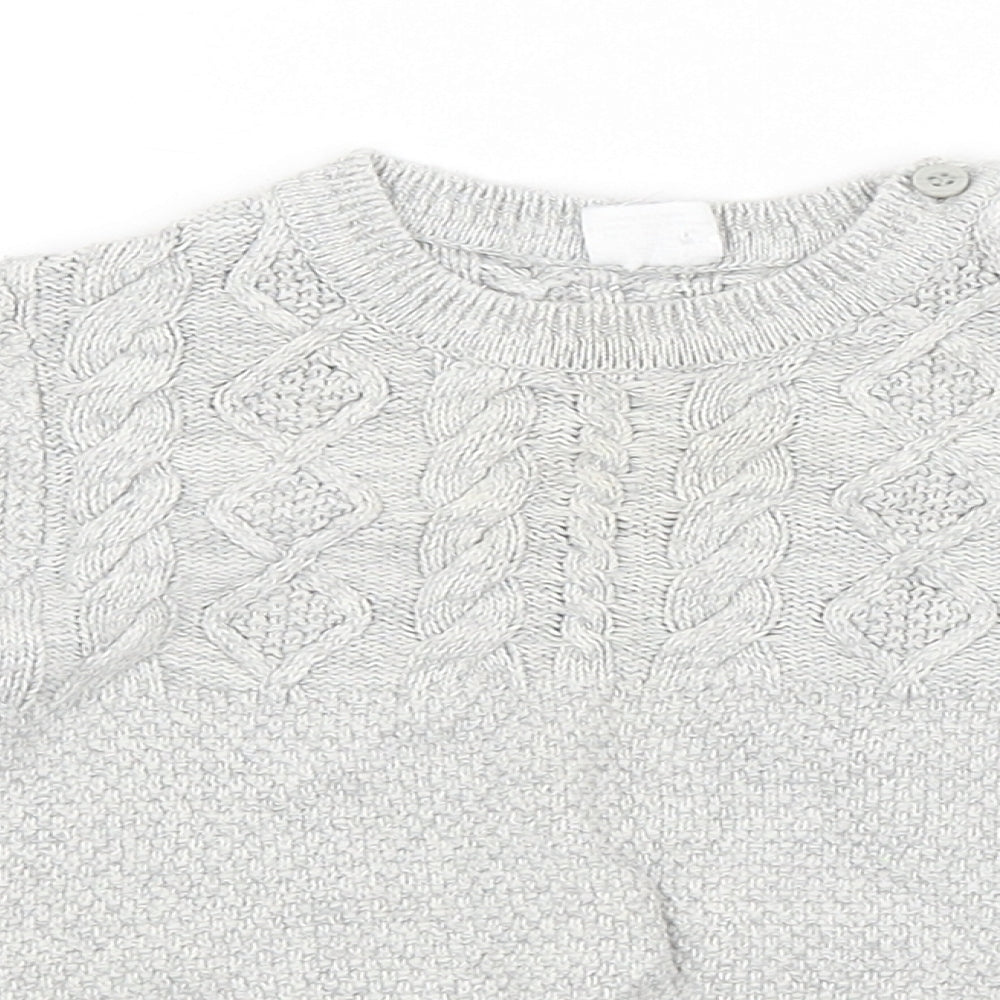 F&F Baby Grey Argyle/Diamond  Pullover Jumper Size 9-12 Months