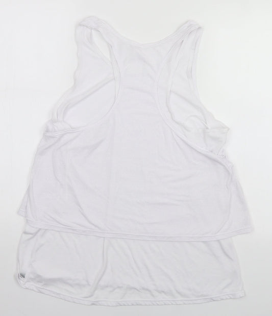 Active Womens White   Basic Tank Size 16