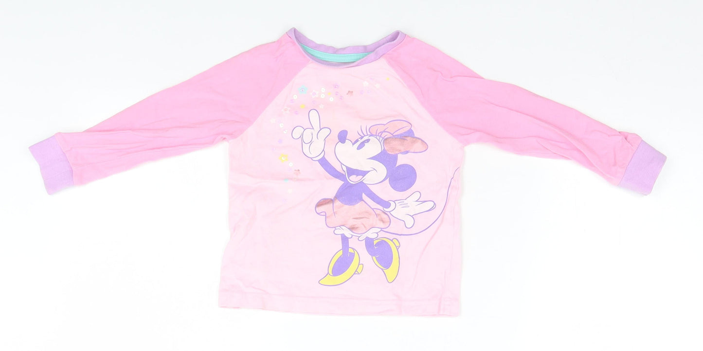 Disney Girls Pink   Basic T-Shirt Size 2 Years  - Mini Mouse