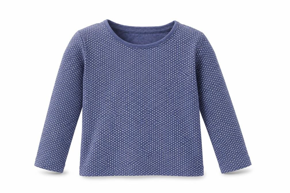 Very Girls Blue Polka Dot  Basic T-Shirt Size 2-3 Years