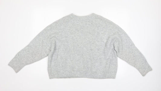 Topshop Womens Grey   Pullover Jumper Size L