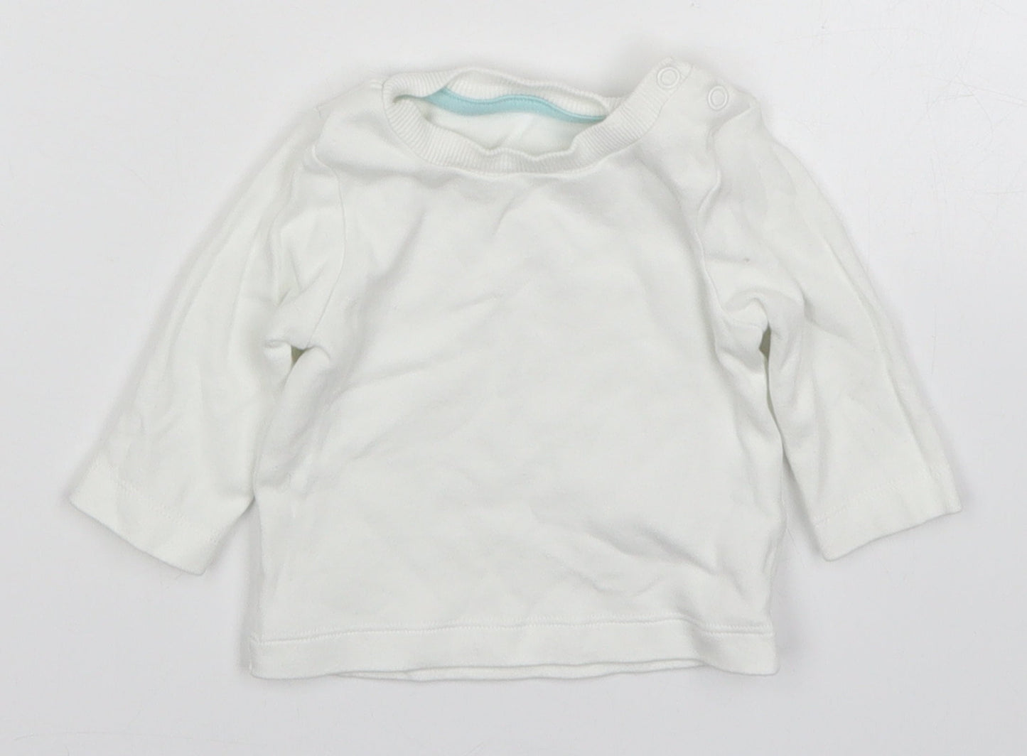 Morrisons Baby White   Basic T-Shirt Size 0-3 Months