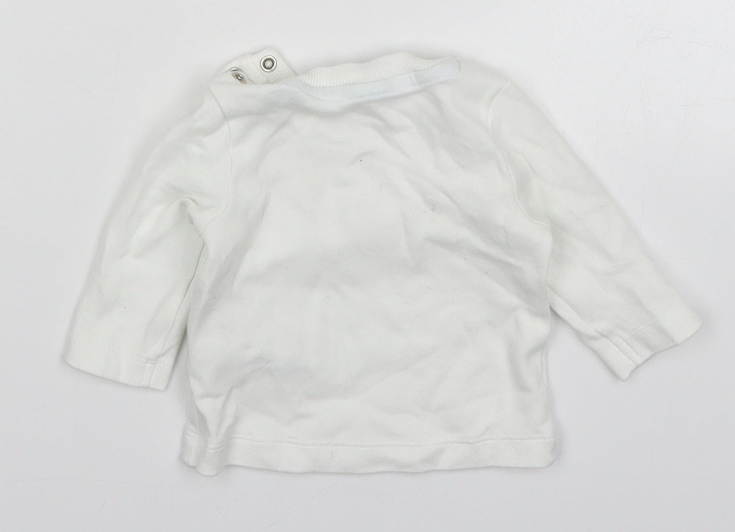 Morrisons Baby White   Basic T-Shirt Size 0-3 Months
