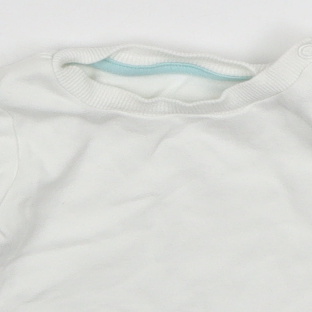 Morrisons Baby White   Basic T-Shirt Size 0-3 Months