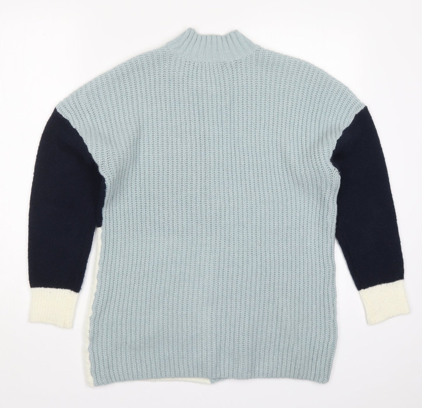 Roman Womens Blue  Knit Pullover Jumper Size 10  - Colourblock