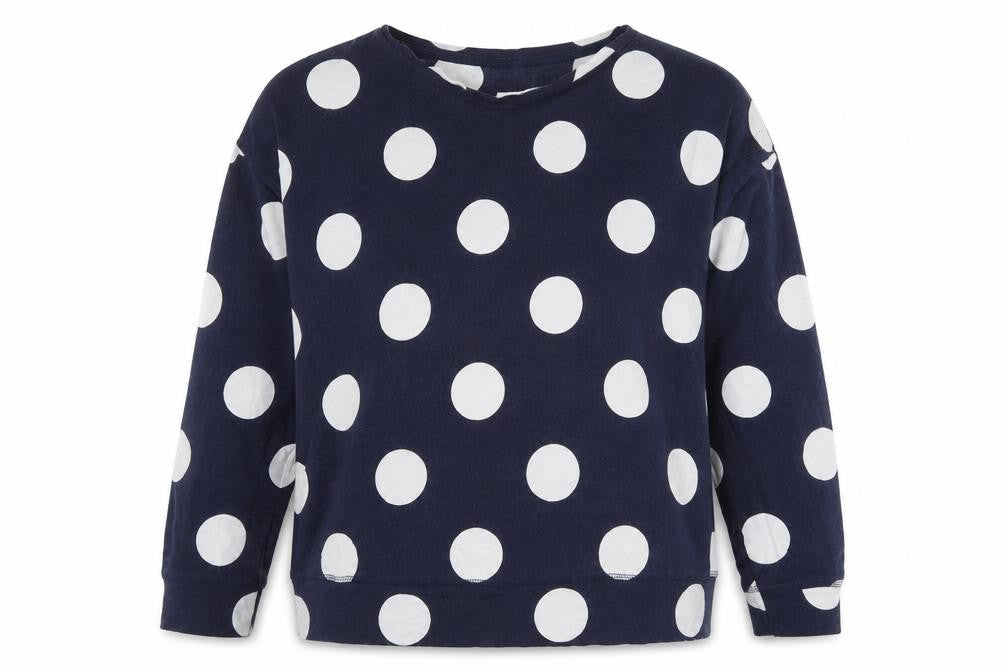 NEXT Womens Blue Polka Dot  Top Pyjama Top Size M