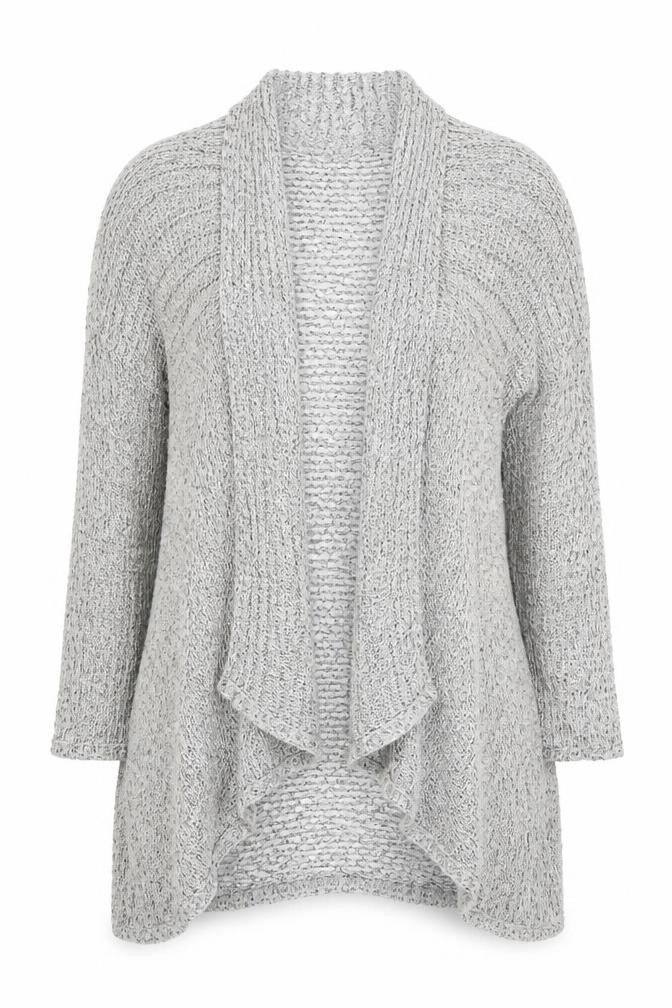 Light Before Dark Womens Grey  Rayon Cardigan Jumper Size S