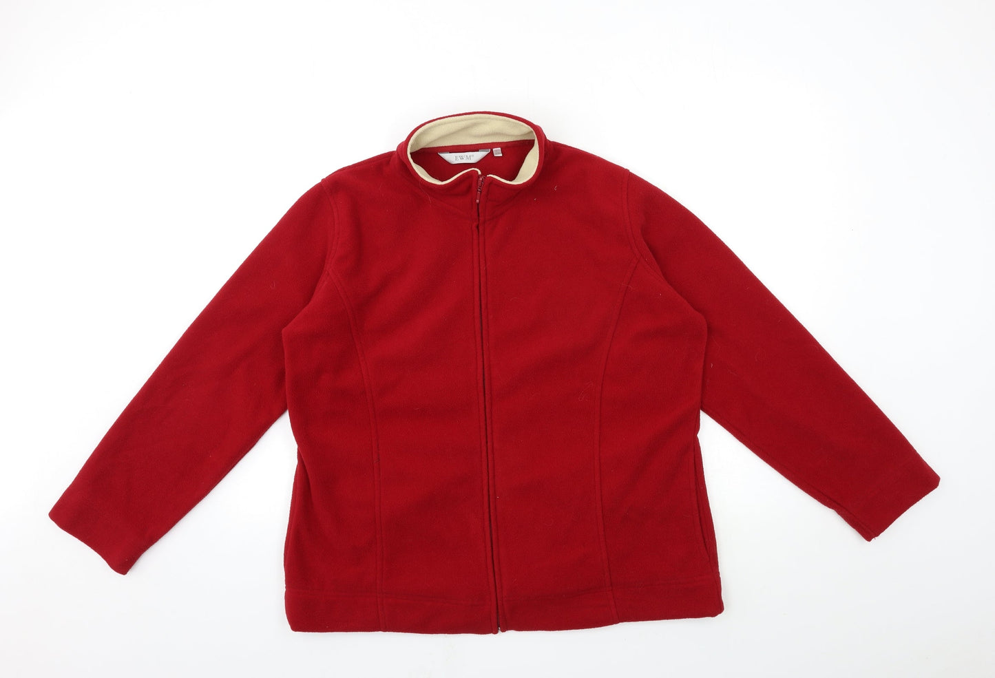 EWM Womens Red  Fleece Jacket  Size 18