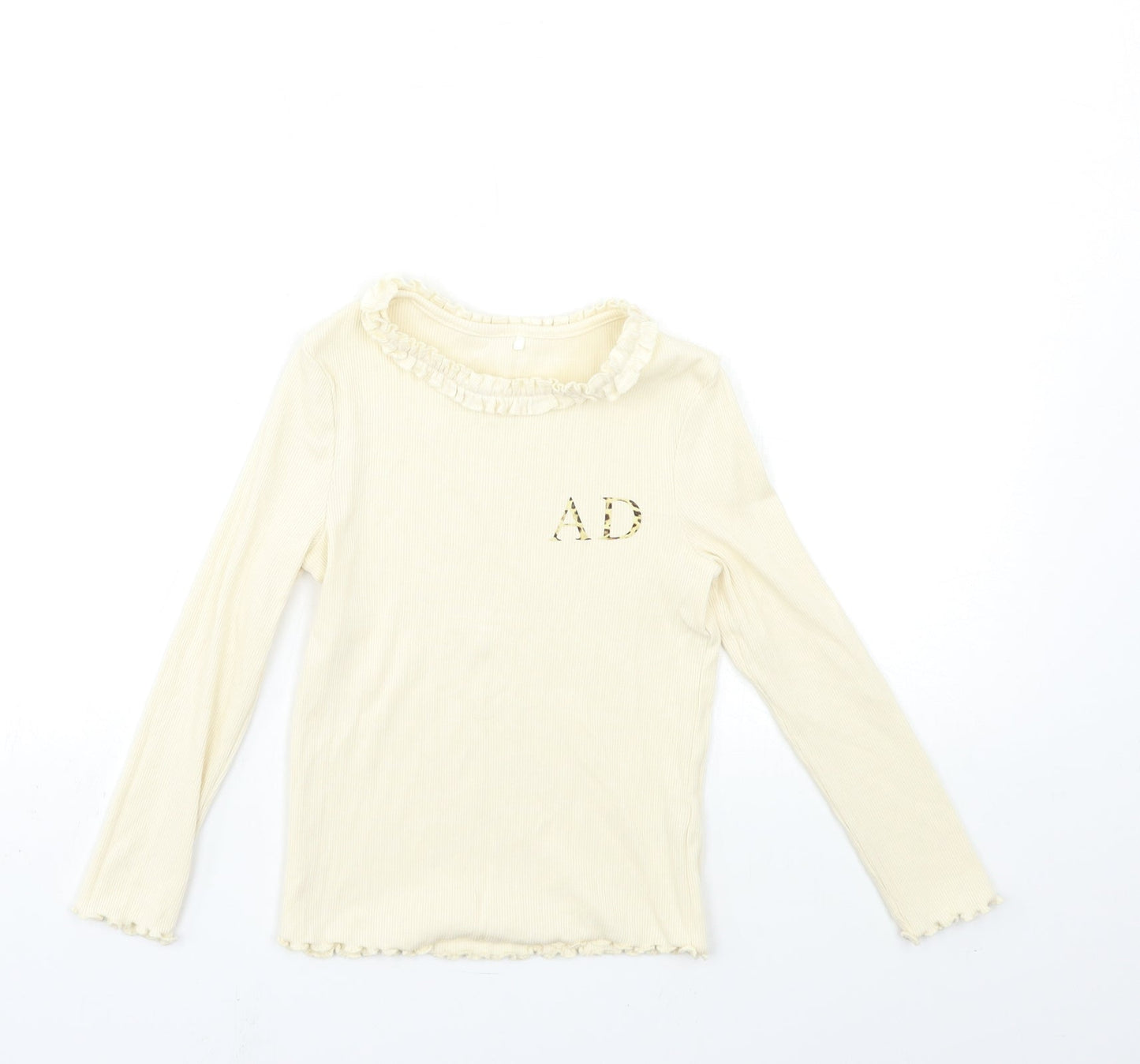 George Girls Beige   Basic T-Shirt Size 5-6 Years