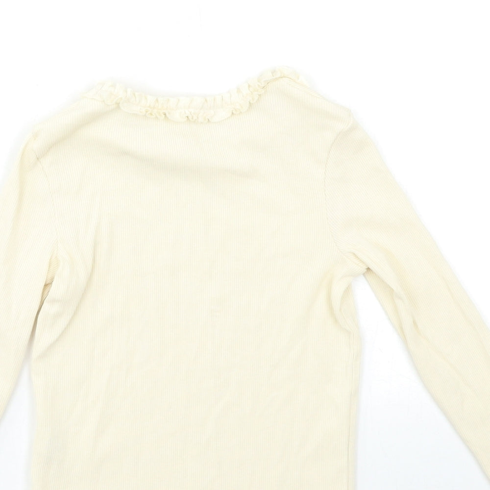 George Girls Beige   Basic T-Shirt Size 5-6 Years