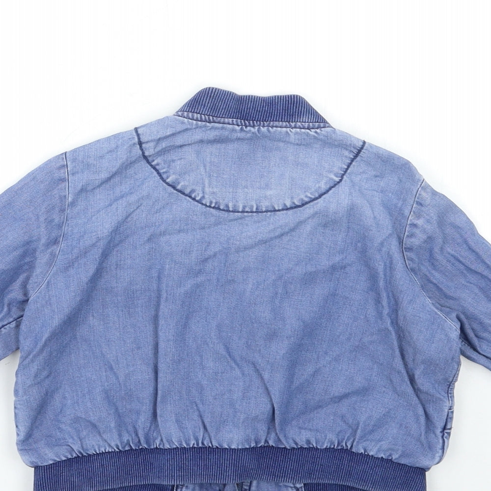 NEXT Girls Blue   Bomber Jacket Jacket Size 5 Years