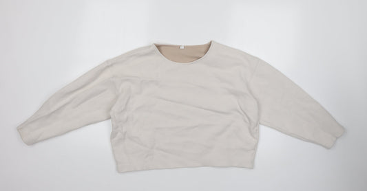 Preworn Womens White   Pullover Jumper Size S