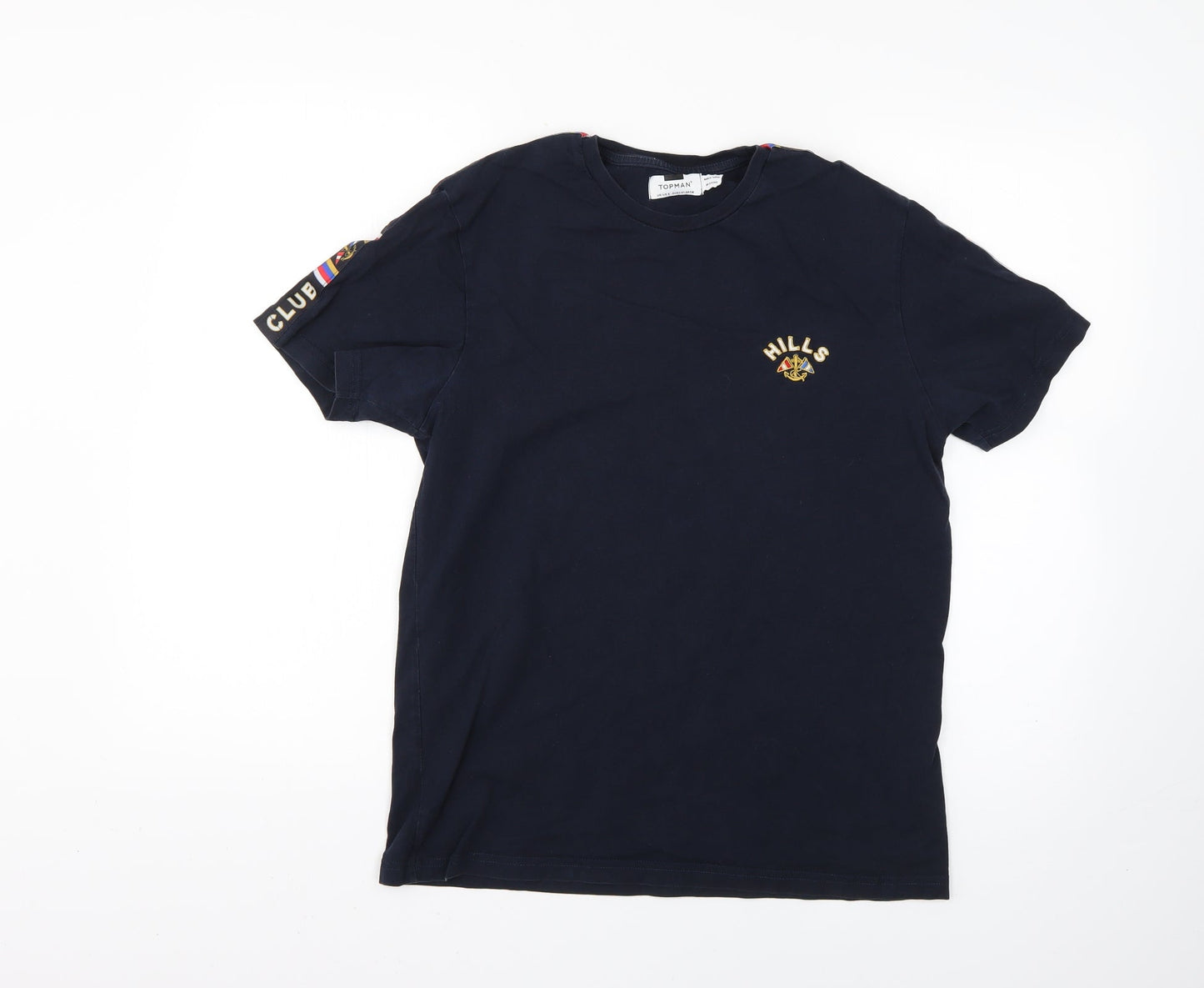 Topman Mens Blue    T-Shirt Size S