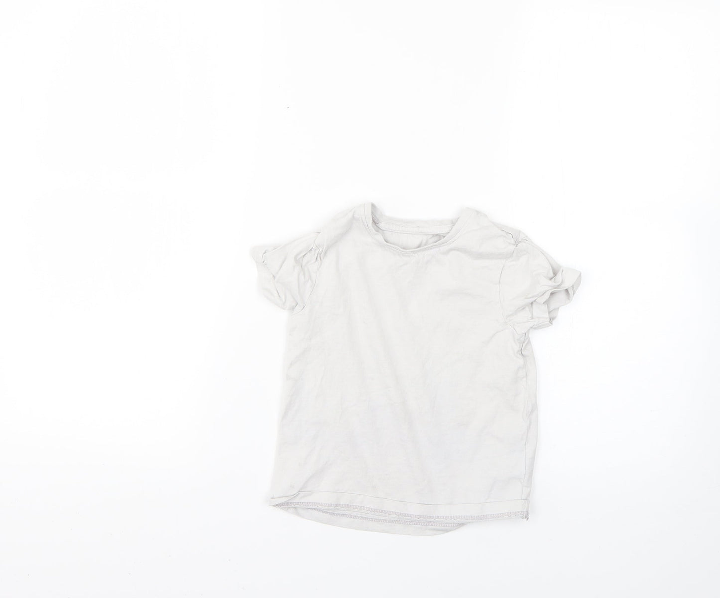 Nutmeg Girls Grey   Basic T-Shirt Size 4-5 Years