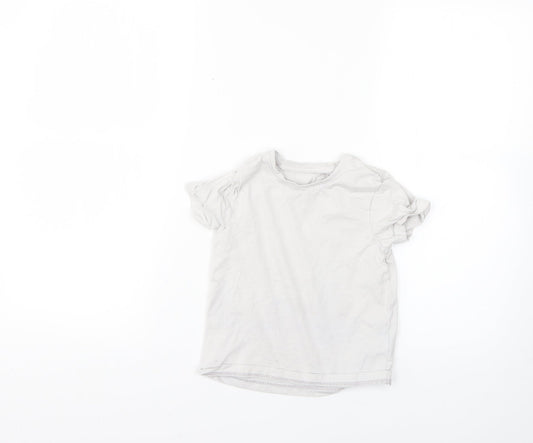 Nutmeg Girls Grey   Basic T-Shirt Size 4-5 Years