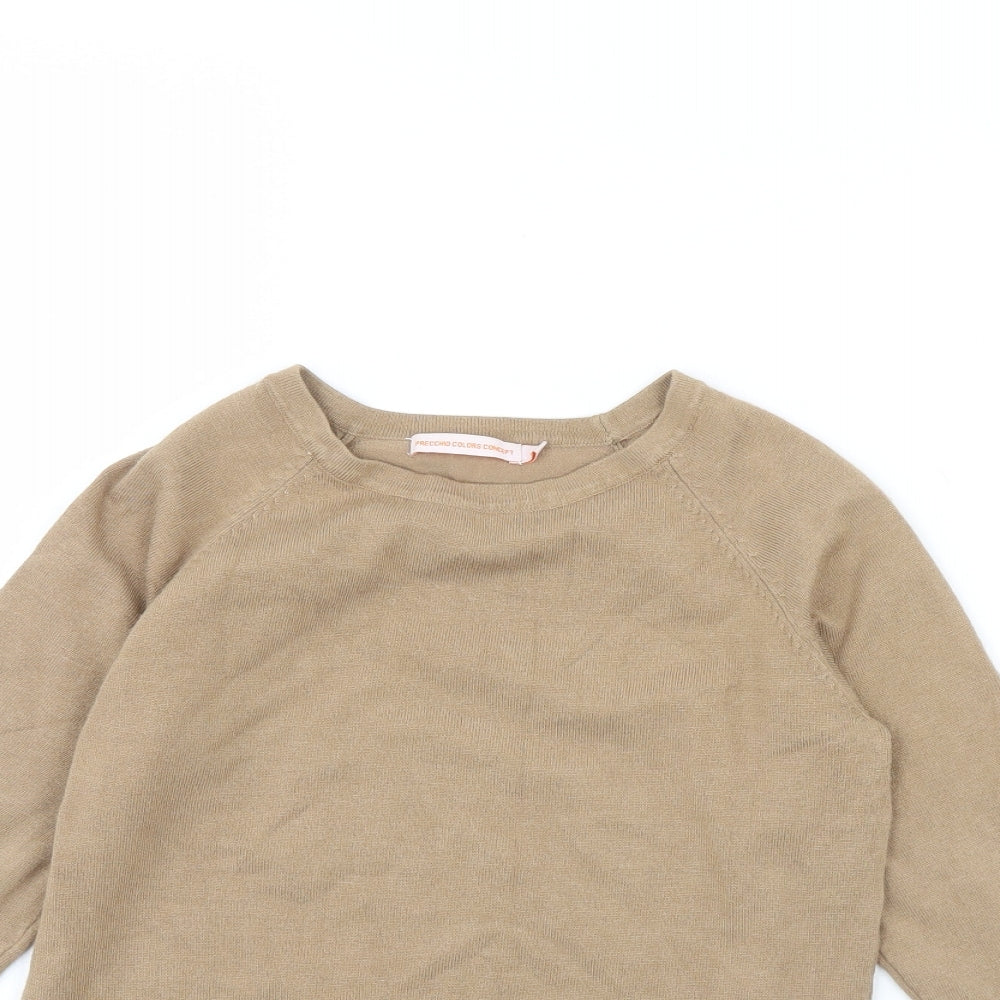 Precchio colors concept Womens Beige   Pullover Jumper Size 12
